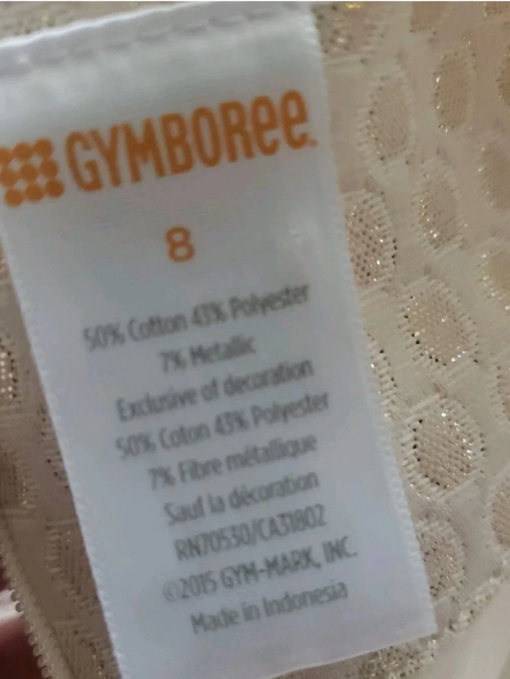🆕Gymboree Metallic Gold Brocade A-line Formal Party Dress Girl's Sz 8 NWOT